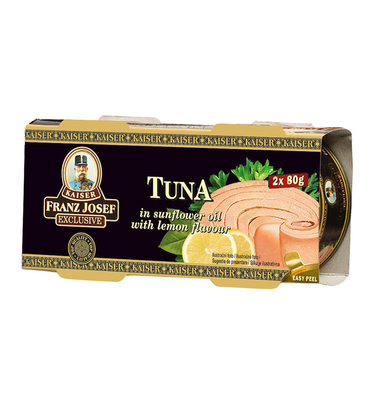 Tuniak steak v slnečnicovom oleji s citrónom 